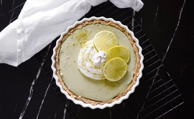 Keylime Pie with Whipped Coconut Cream
