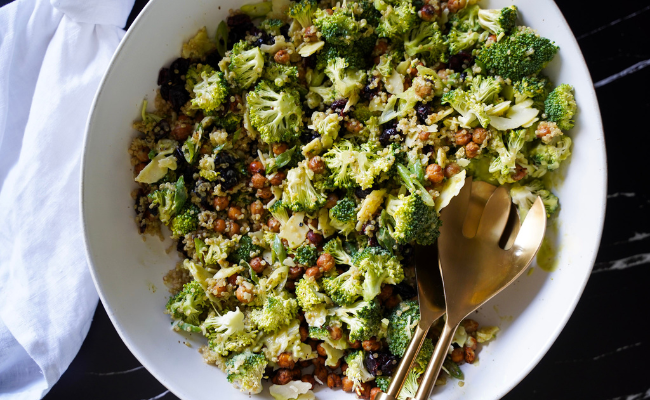 Spring Salad with a Green Goddess Dressing