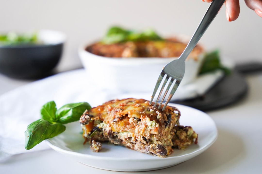 Vegetarian Black Bean Lasagna