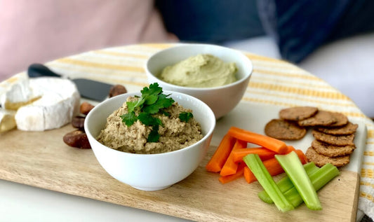 Avocado Hummus and Baba Ganoush