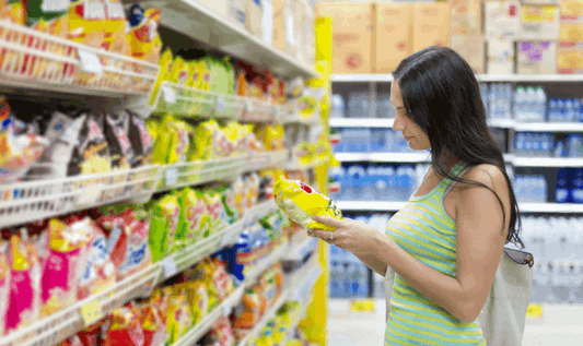 Woman in supermarket