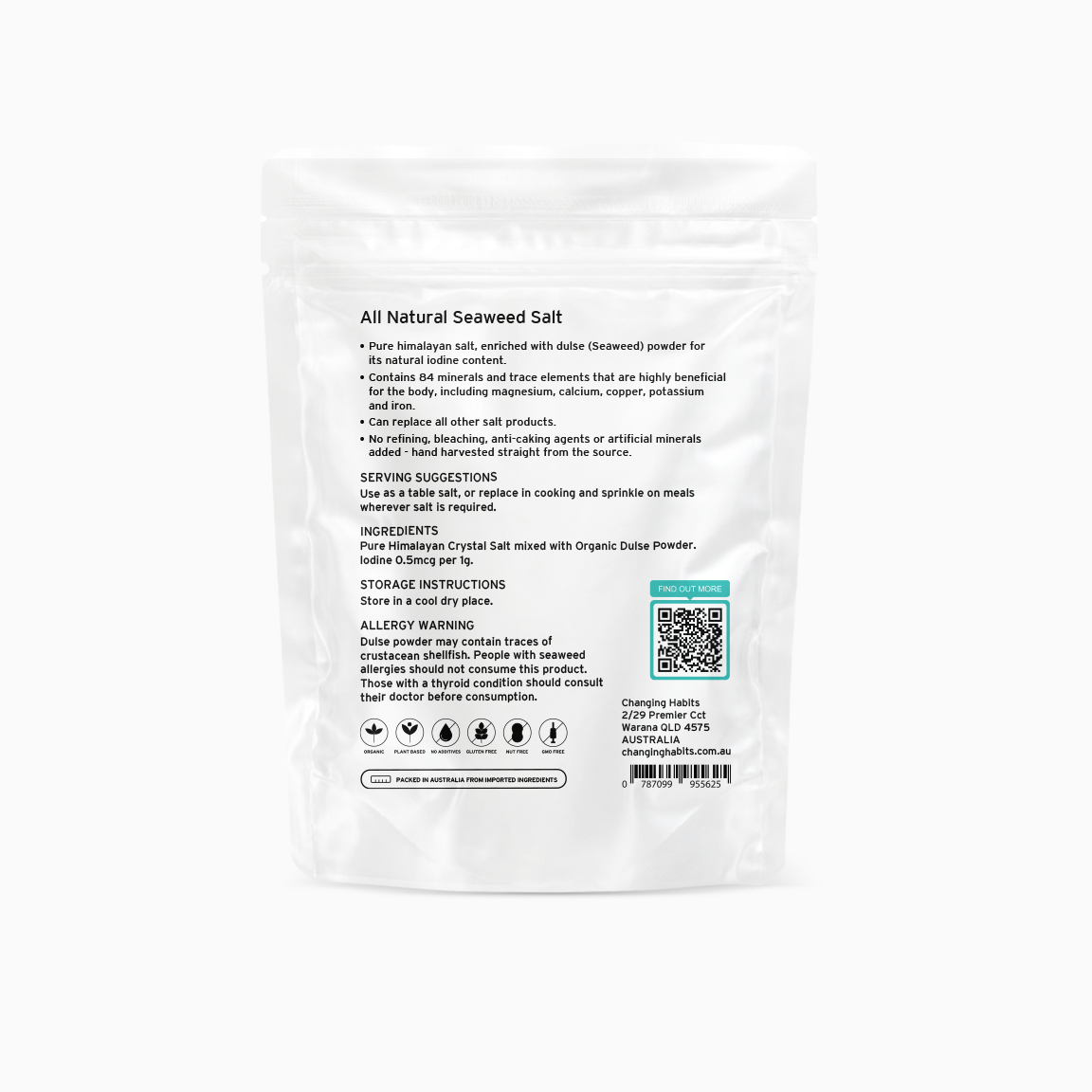 Seaweed Salt Jar And Refill Pack