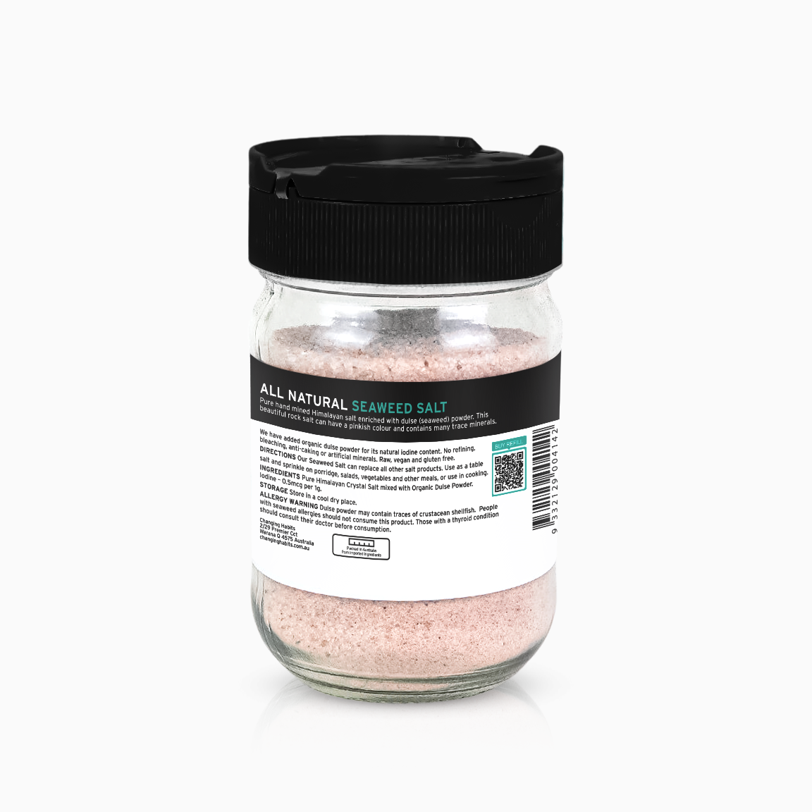 Seaweed Salt Jar And Refill Pack