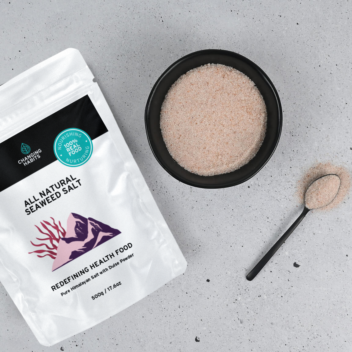 Seaweed Salt Jar And Refill Pack
