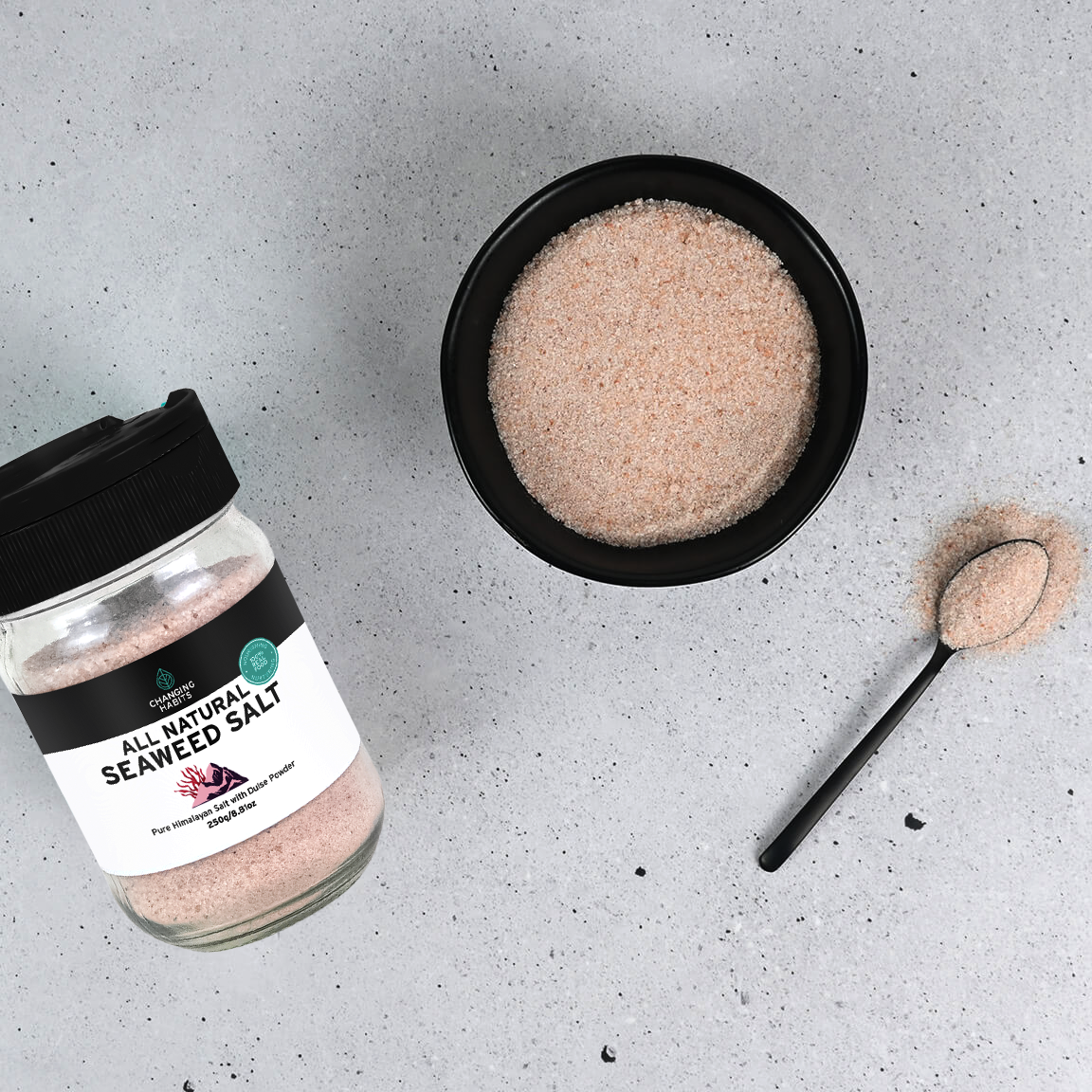 Seaweed Salt Jar And Refill Pack