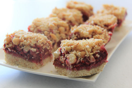 Raspberry Crumble Slice