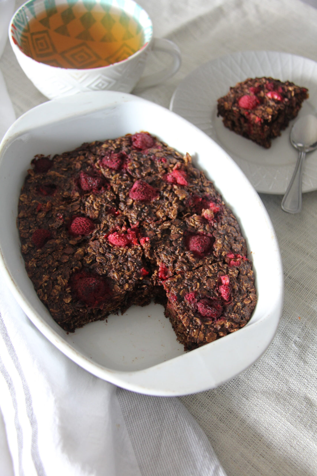 Cacao Baked Oat Slice