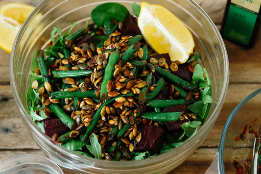 Beetroot, Garlic and Chilli Bean Salad