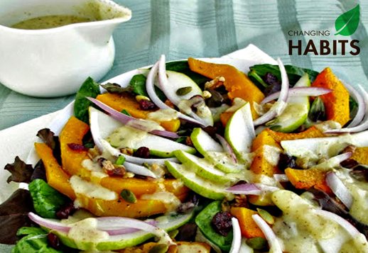 Pumpkin, Pear and Nut Salad
