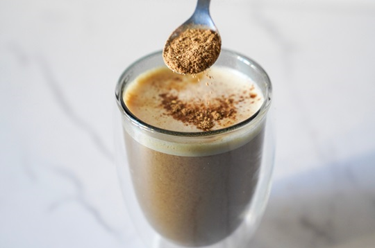 a dirty chai coffee recipe using organic ingredients